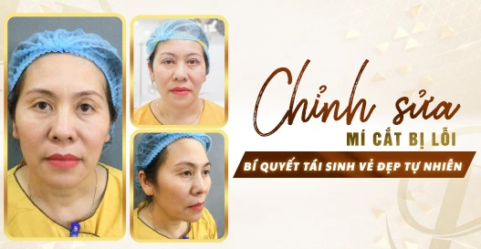 Chỉnh sửa cắt mí lỗi: Bí quyết tái sinh vẻ đẹp tự nhiên