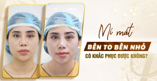 Mí mắt bên to bên nhỏ có khắc phục được không?