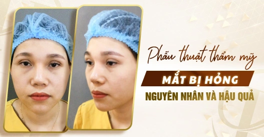 Phẫu thuật thẩm mỹ mắt bị hỏng: Nguyên nhân và hậu quả