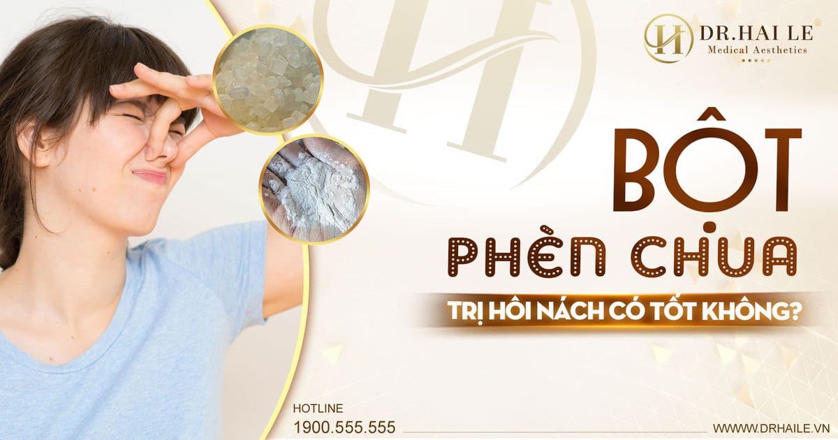 Bột phèn chua trị hôi nách có tốt không?