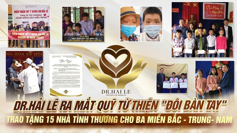 Dr.Hải Lê ra mắt Quỹ từ thiện "ĐÔI BÀN TAY" trao tặng 15 nhà tình thương cho ba miền Bắc - Trung- Nam
