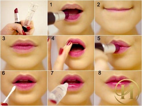 Son màu tím sẽ giúp đôi môi cuốn hút và dịu dàng hơn