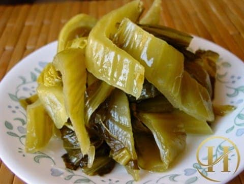 Dưa cải bẹ muối chua