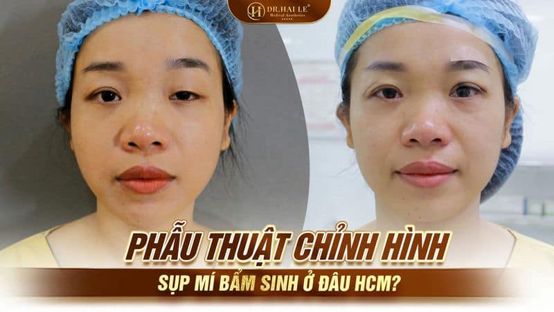 Phẫu thuật chỉnh hình sụp mí bẩm sinh ở đâu HCM?