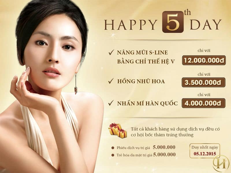 Happy Day tháng 12 Làm đẹp đón giáng sinh