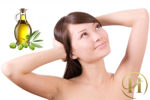 Da nách trắng sáng hơn với dầu oliu