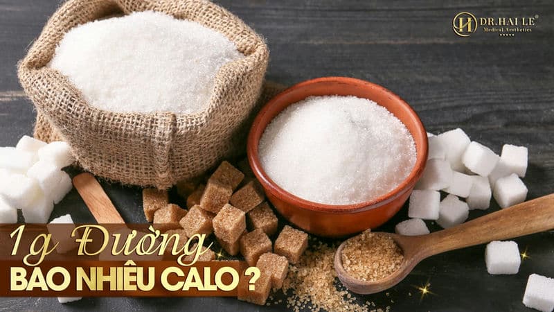 1g đường bao nhiêu calo?