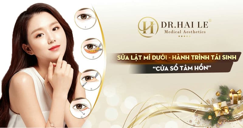 Sửa lật mí dưới - Dr. Hải Lê hành trình tái sinh nét đẹp