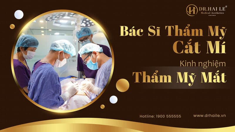 Bác sĩ thẩm mỹ cắt mí - Kinh nghiệm thẩm mỹ mắt