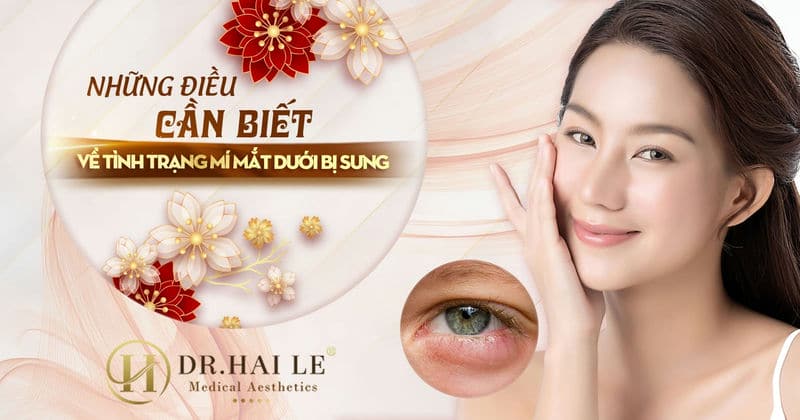 Những điều cần biết về tình trạng mí mắt dưới bị sưng