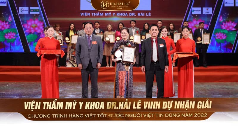 Viện Thẩm Mỹ Y Khoa Dr.Hải Lê vinh dự nhận giải - Chương trình Hàng Việt tốt được người Việt tin dùng năm 2022