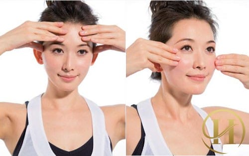 Khuôn mặt bầu bĩnh hơn nhờ massage mặt