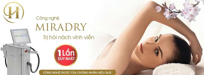 MiraDry giúp vùng da dưới cánh tay luôn khô thoáng và sạch mùi hôi