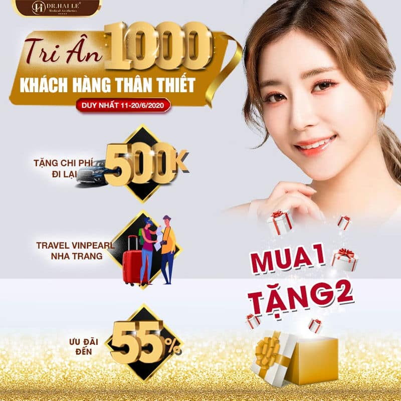 DR.HẢI LÊ TRI ÂN 1000 KHÁCH HÀNG THÂN THIẾT - OFF TỚI 55% NHIỀU DV THẨM MỸ HOT