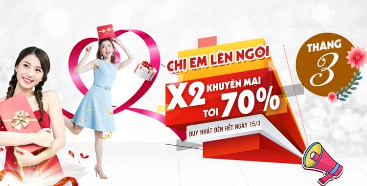 Tháng 3 chị em lên ngôi