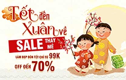 Tết đến xuân về sale thấy mê