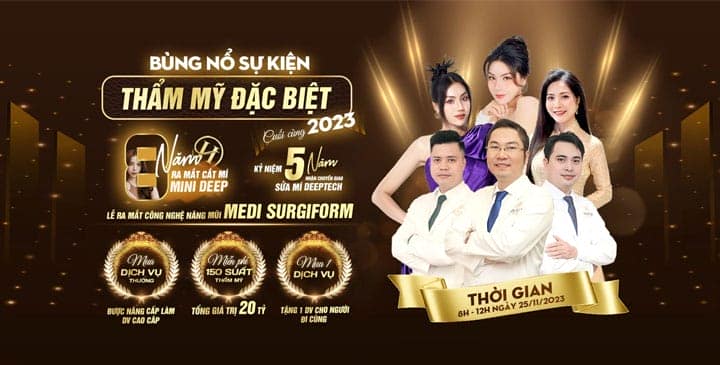 SỰ KIỆN THẨM MỸ LỚN NHẤT CUỐI CÙNG NĂM 2023 - NHẬN ƯU ĐÃI TỚI 20 TỶ SỰ KIỆN THẨM MỸ LỚN NHẤT CUỐI CÙNG NĂM 2023 - NHẬN ƯU ĐÃI TỚI 20 TỶ