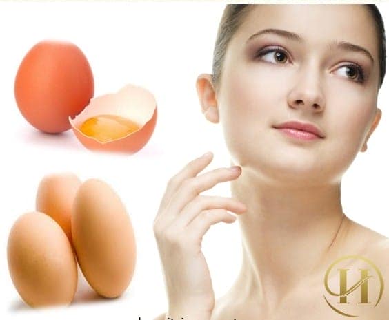 làm trắng da bằng trứng gà