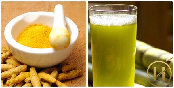 làm trắng da bằng mía