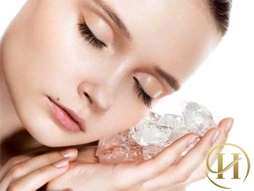 Trị bọng mắt bằng đá lạnh