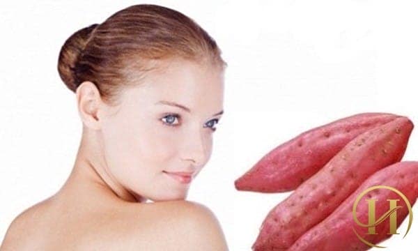 Làm trắng da bằng khoai lang