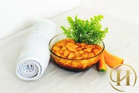 tẩy da chết với xoài