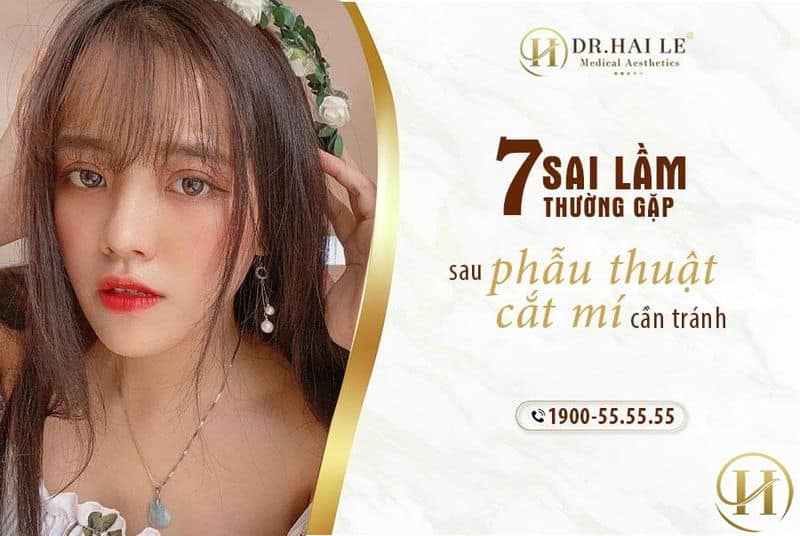 Sai lầm thường gặp khi cắt mí