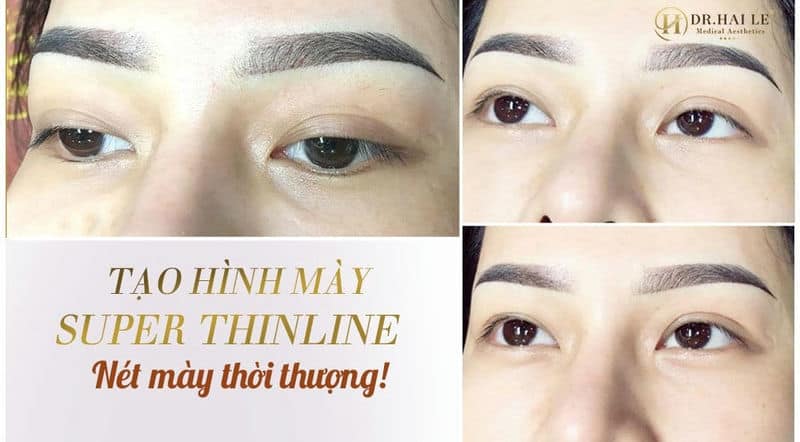 TẠO HÌNH MÀY SUPER THINLINE - NÉT MÀY THỜI THƯỢNG.!