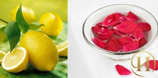Làm trắng da bằng công thức từ nước hoa hồng và chanh