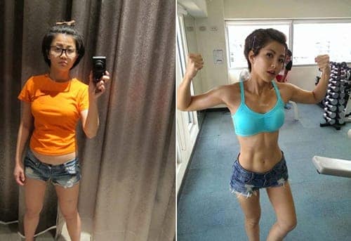Bí quyết của cô chính là chăm chỉ luyện tập và áp dụng chế độ ăn kiêng phù hợp