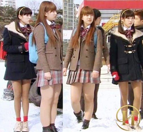 Thậm chí, trong bức ảnh này chân của Suzy trông phải to hơn gấp đôi so với chân IU