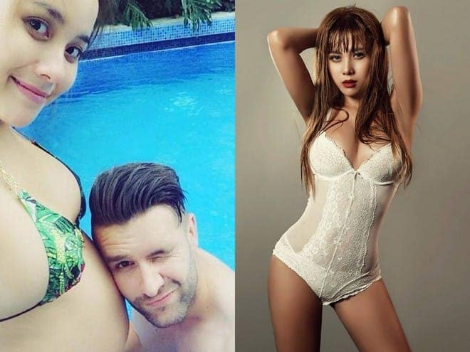 Sau khi sinh con cô nỗ lực giảm cân để lấy lại vóc dáng