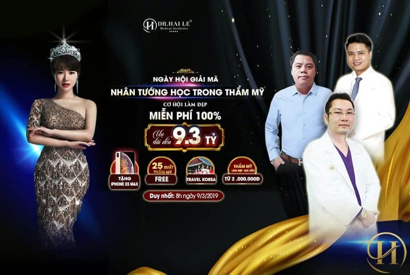 Chương trình mang tên Ngày hội giải mã tướng học trong thẩm mỹ được tổ chức tại Dr.Hải Lê.