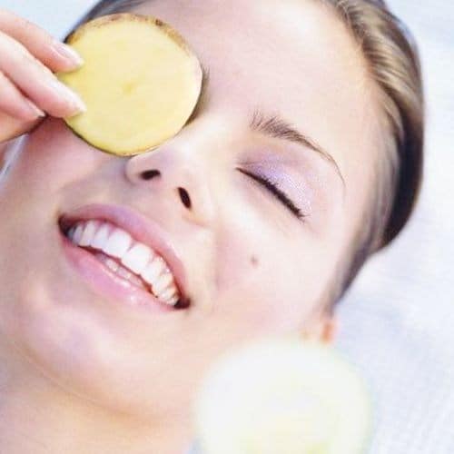 Chăm sóc mắt với mặt nạ khoai tây
