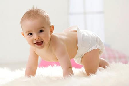 Tình trạng da của bé khô ráp 