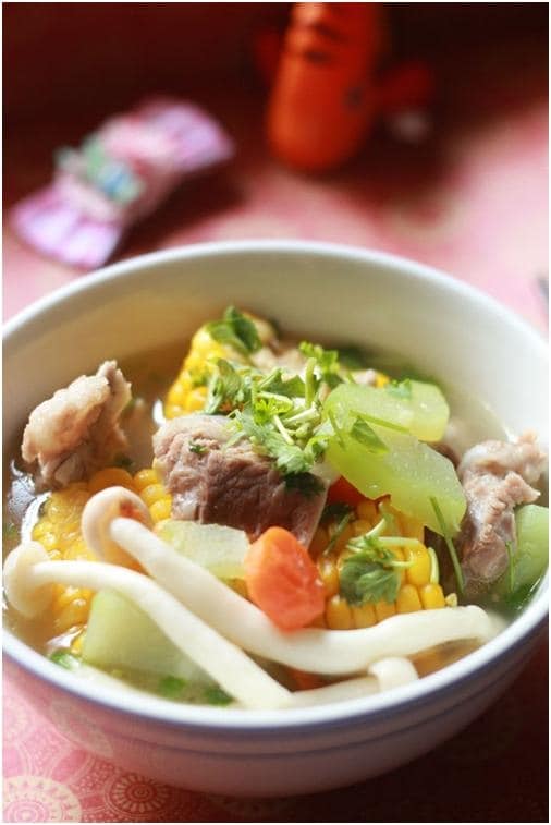 Món canh sườn ngũ sắc giúp giảm béo 4