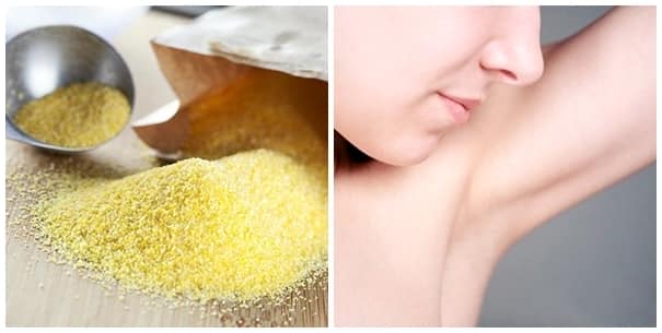 Triệt lông nách tại nhà bằng bột ngô